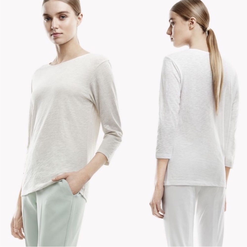 Theory Mass Nebulous Tee Ivory (Natural) Relaxed Fit